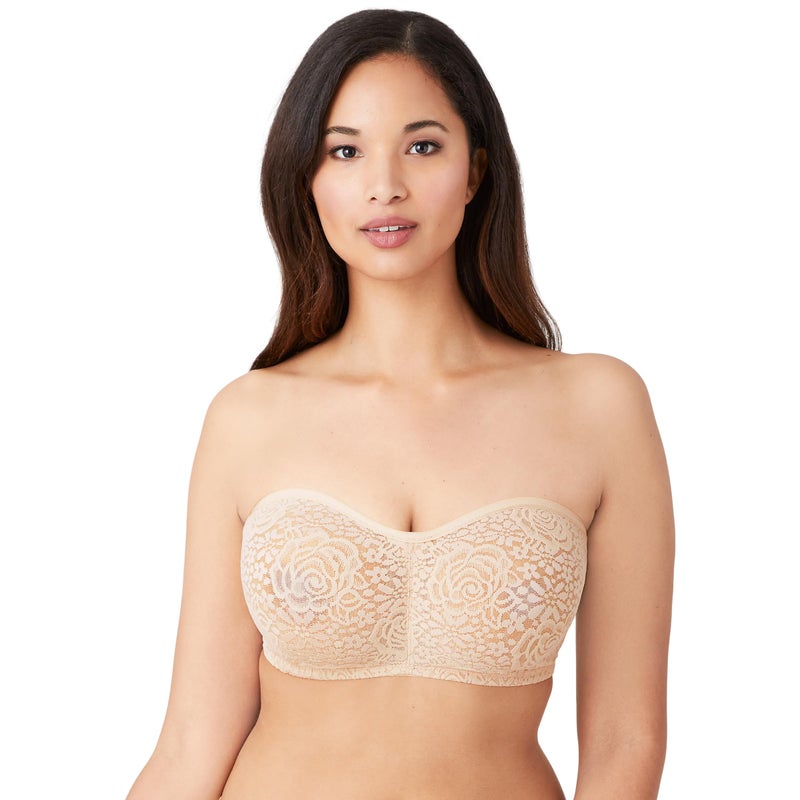 Wacoal Women's Halo Strapless Bra, Natural Nude, Tan, 32DD